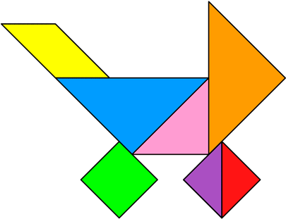 Tangram Solution - Tangram (420x420)