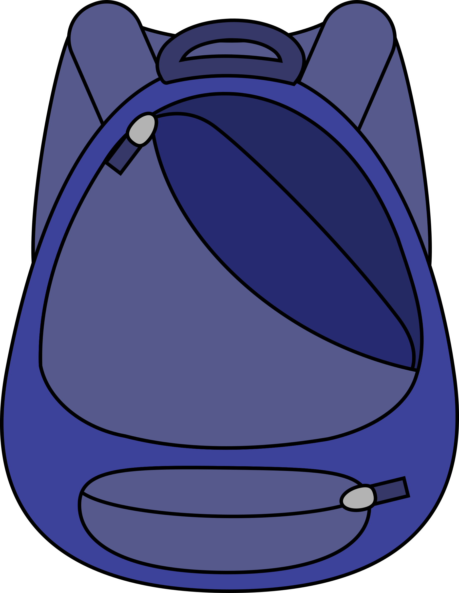 Medium Image - School Bag Clipart (1860x2400)