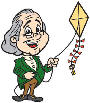 Picture - Benjamin Franklin Cartoon (408x399)
