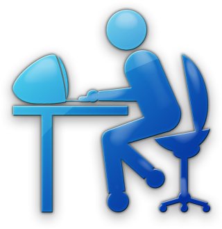 Module - Person Computer Icon Blue (420x420)