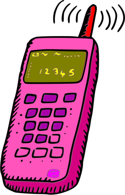 Cellphone Clipart (400x625)