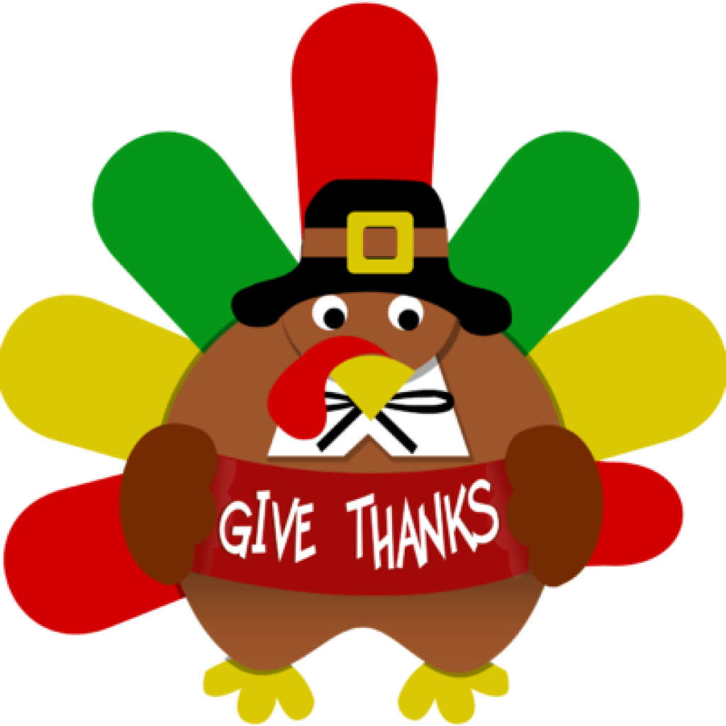 Thanks Clipart Image Give Thanks Turkey Thanksgiving - Thanksgiving Turkey Clipart (1024x1024)