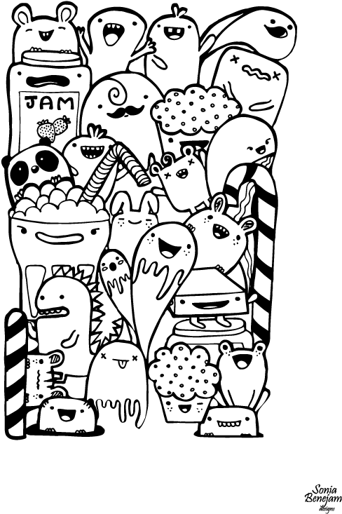 Sweet Monster Skillshare Projects - Sweet Monster Skillshare Projects (612x792)