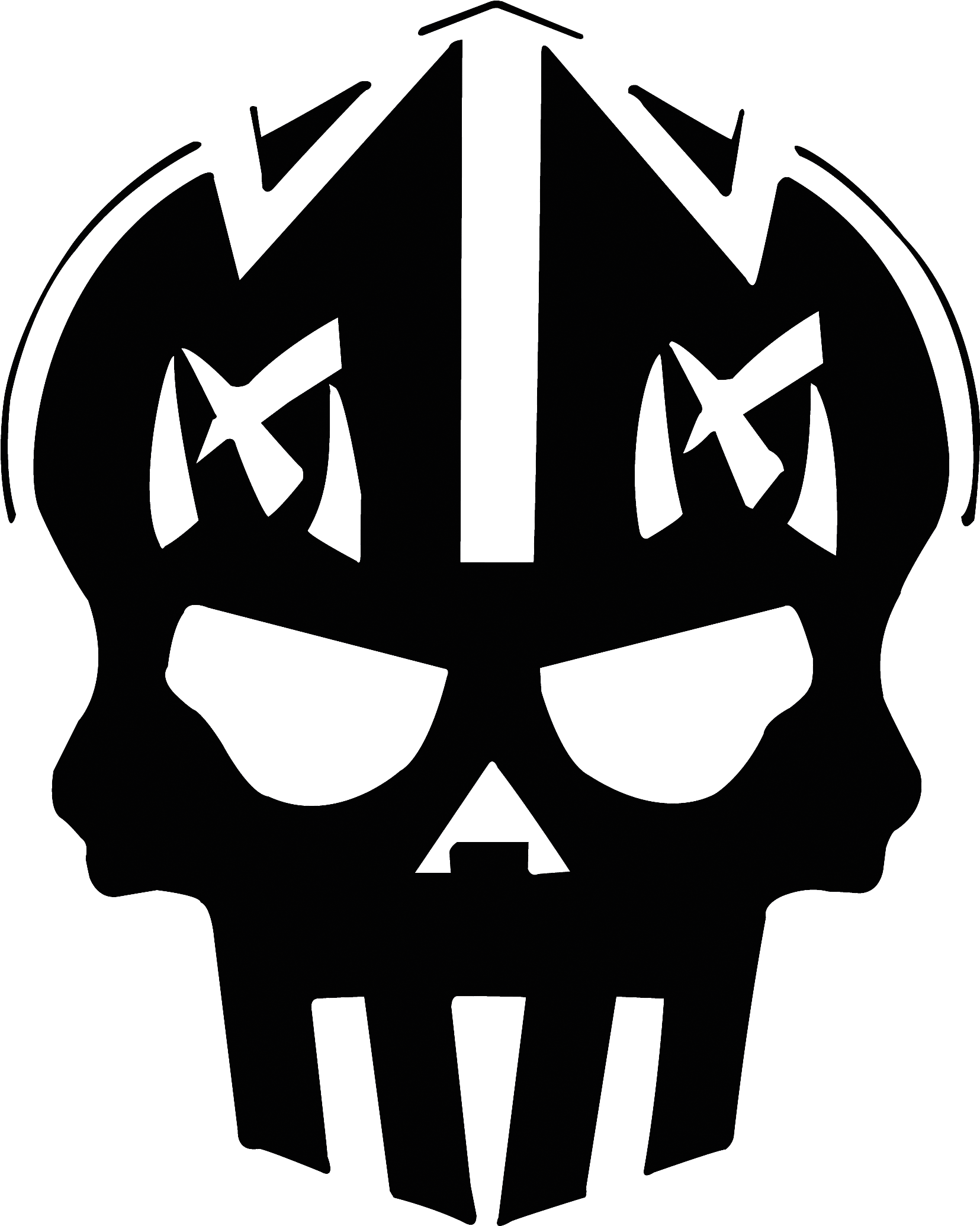 Magic Moon Skull Logo - Magic Moon Skull Logo (1772x2244)