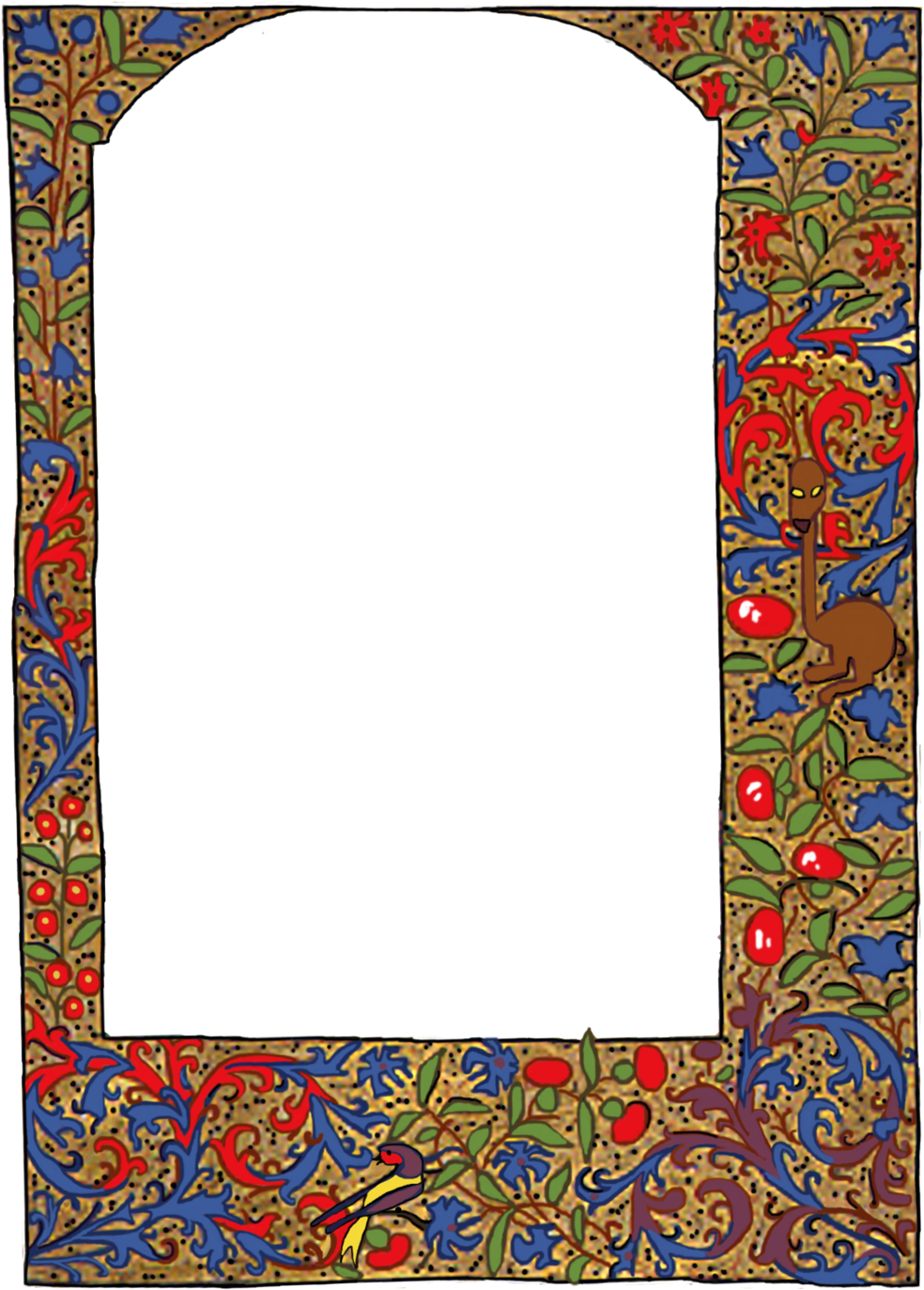 Medieval Border Frame - Medieval Border Frame (1024x1430)