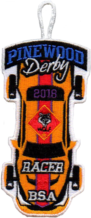2018 Wolf Cub Scout Racer Patch - 2018 Wolf Cub Scout Racer Patch (306x730)