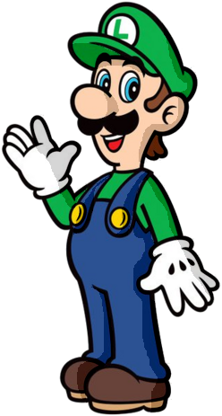 Luigi Basic Line Artwork - Luigi Basic Line Artwork (266x480)