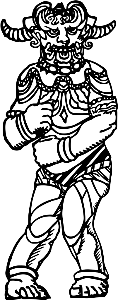 Satan Vector Drawing - Satan Vector Drawing (512x1024)