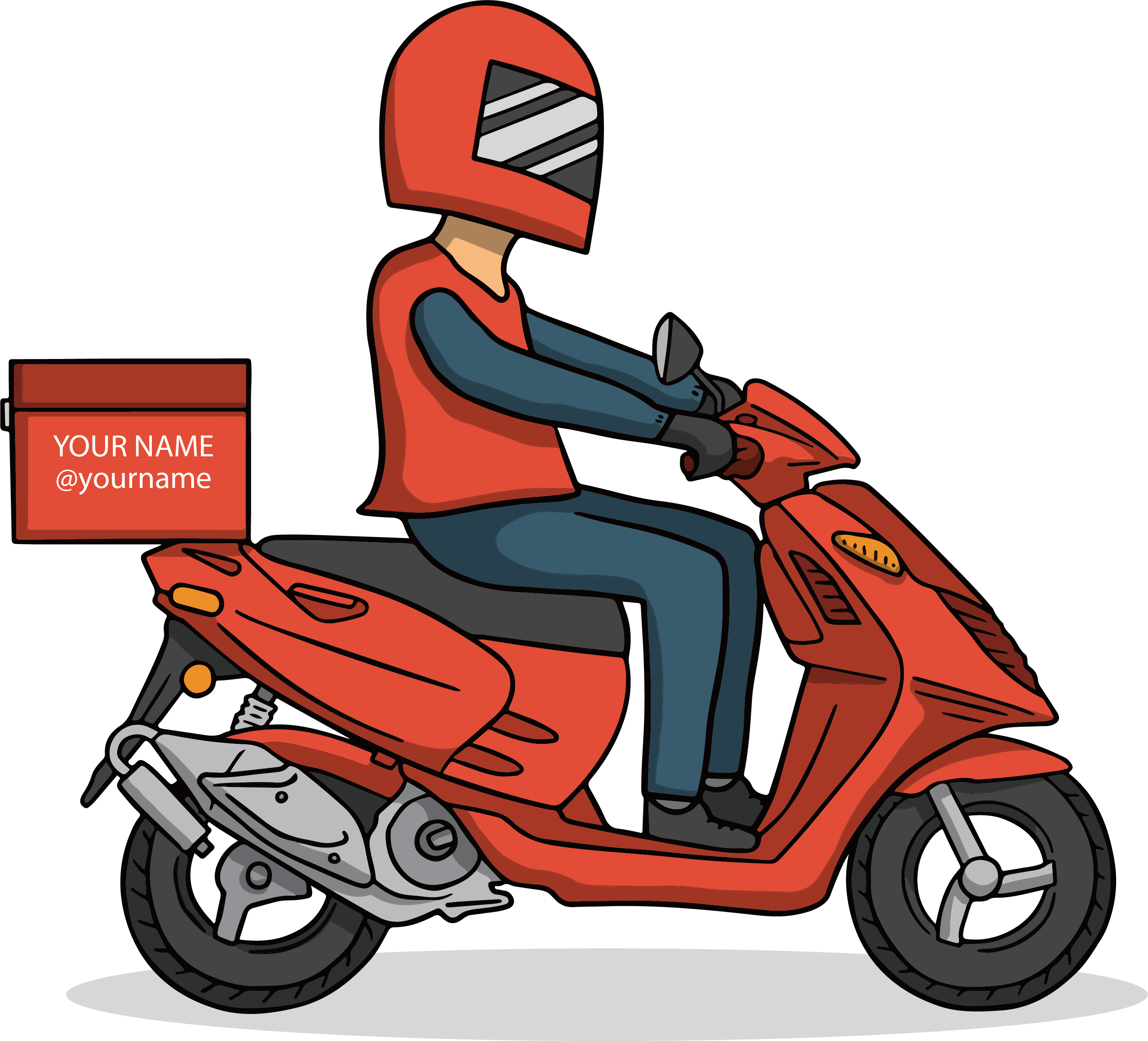 Scooter Vector Old - Scooter Vector Old (2971x2694)