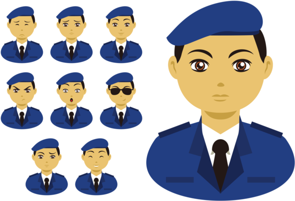 Brigadier Emotions Expression Vector - Brigadier Emotions Expression Vector (700x490)