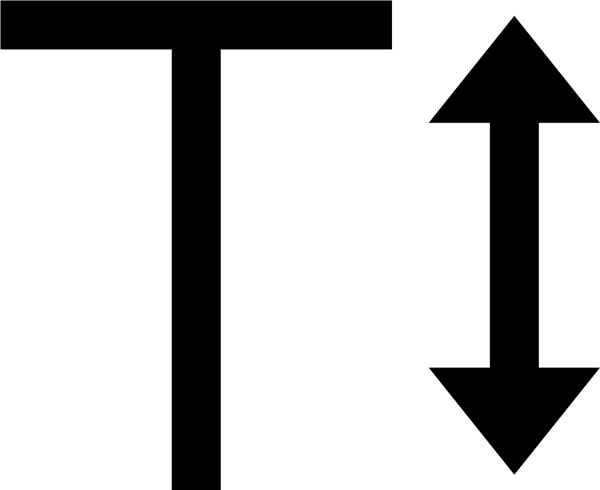 Text Height Icon - Text Height Icon (1226x1001)