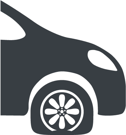 Flat Tire Icon - Flat Tire Icon (500x500)