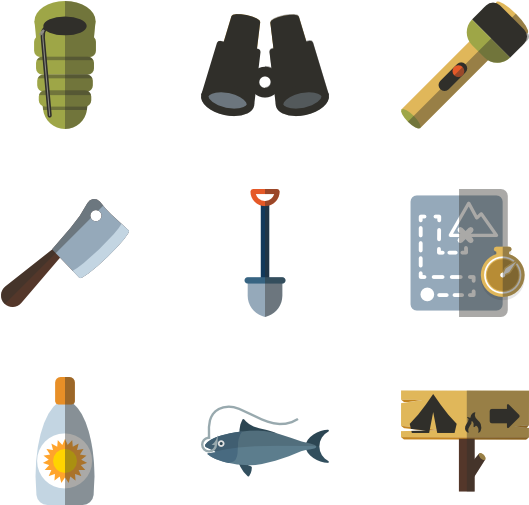 Camping Element Collection - Camping Element Collection (600x564)