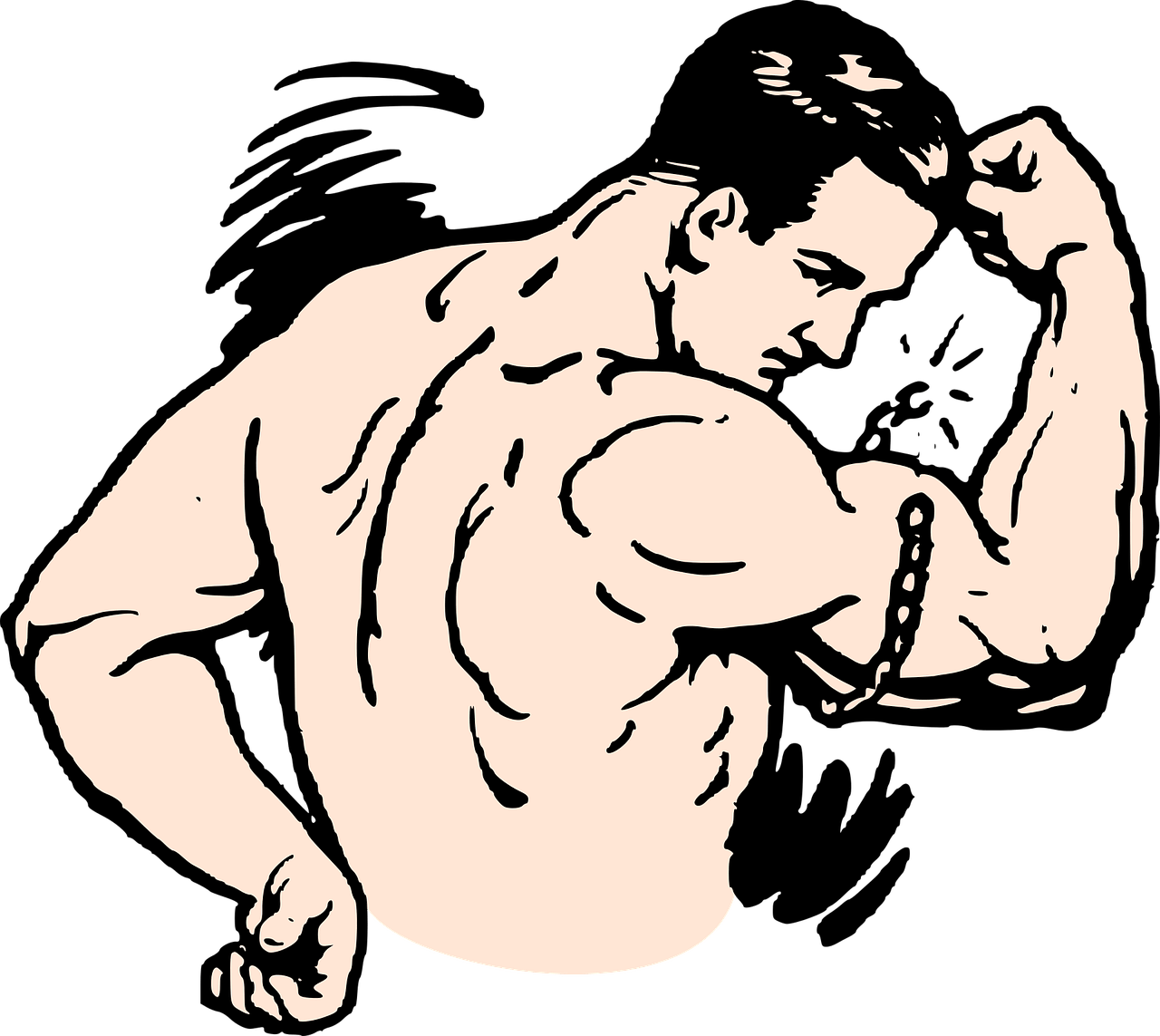 Exercise Clipart Push Up - Exercise Clipart Push Up (1280x1143)