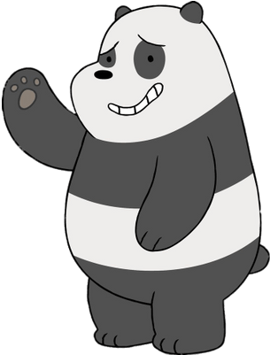 We Bare Bears Panda Waving - We Bare Bears Panda Waving (400x400)