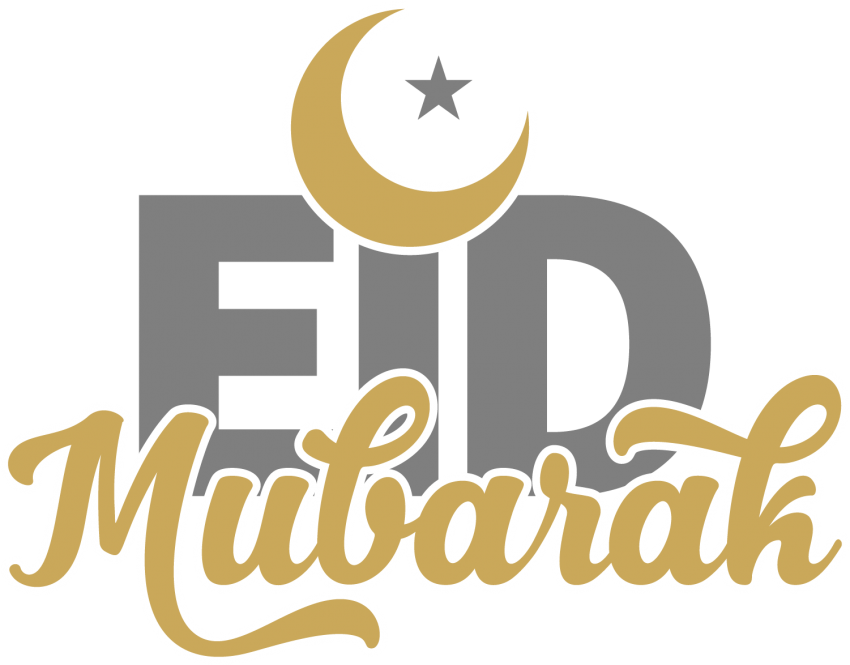 Crescent Vector Eid Greeting Card - Crescent Vector Eid Greeting Card (850x665)