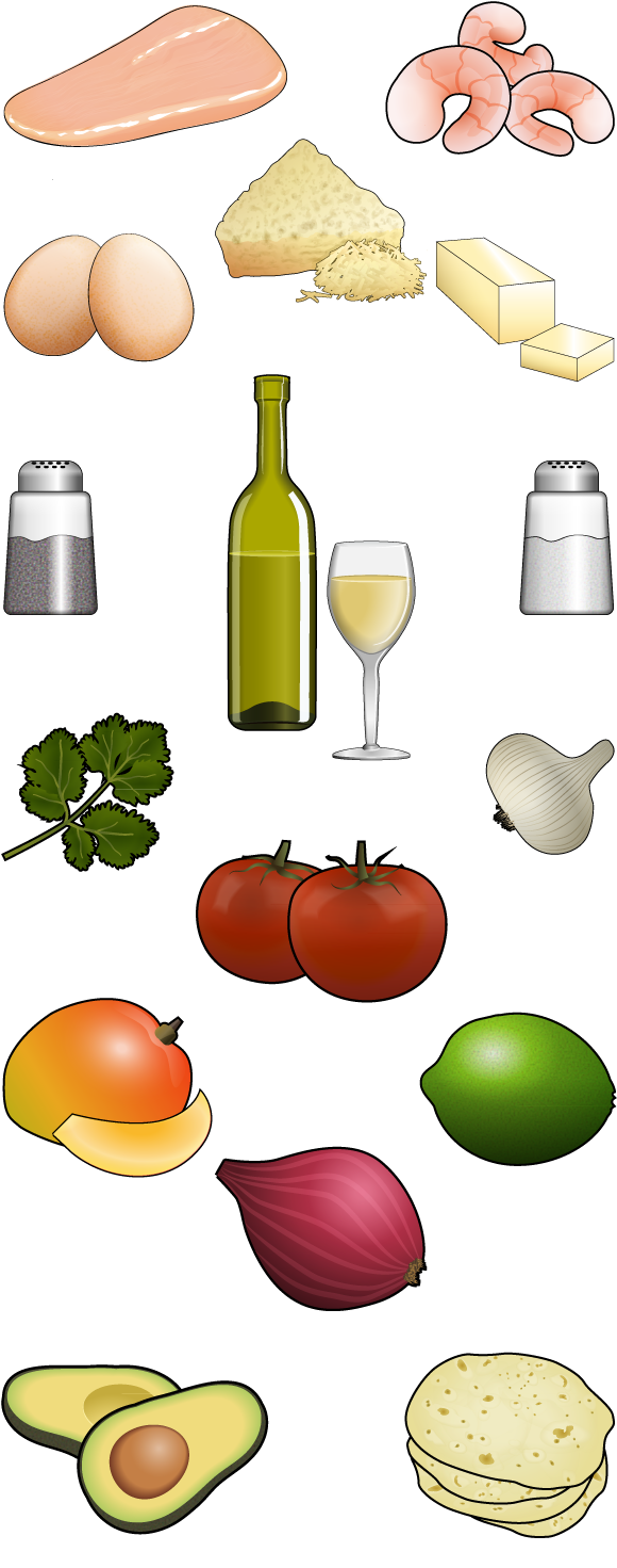 Vector Food Illustrations - Vector Food Illustrations (600x1500)
