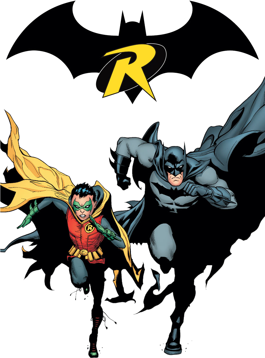 Batman Dick Grayson And Robin Damian Wayne (900x1366)