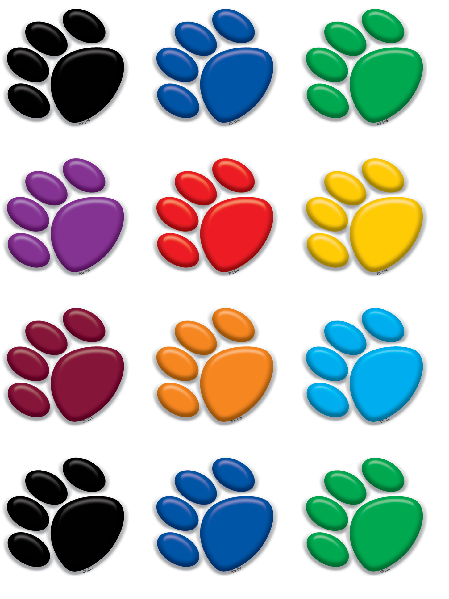 Colorful Paw Prints (1519x2000)