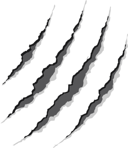 Claws Clipart Wildcat - Scratches Vector (500x500)