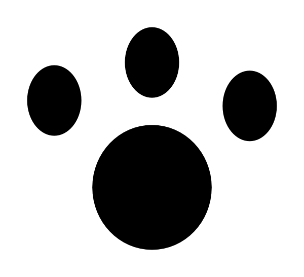 Leopard Paw Print Clip Art - Circle (600x546)