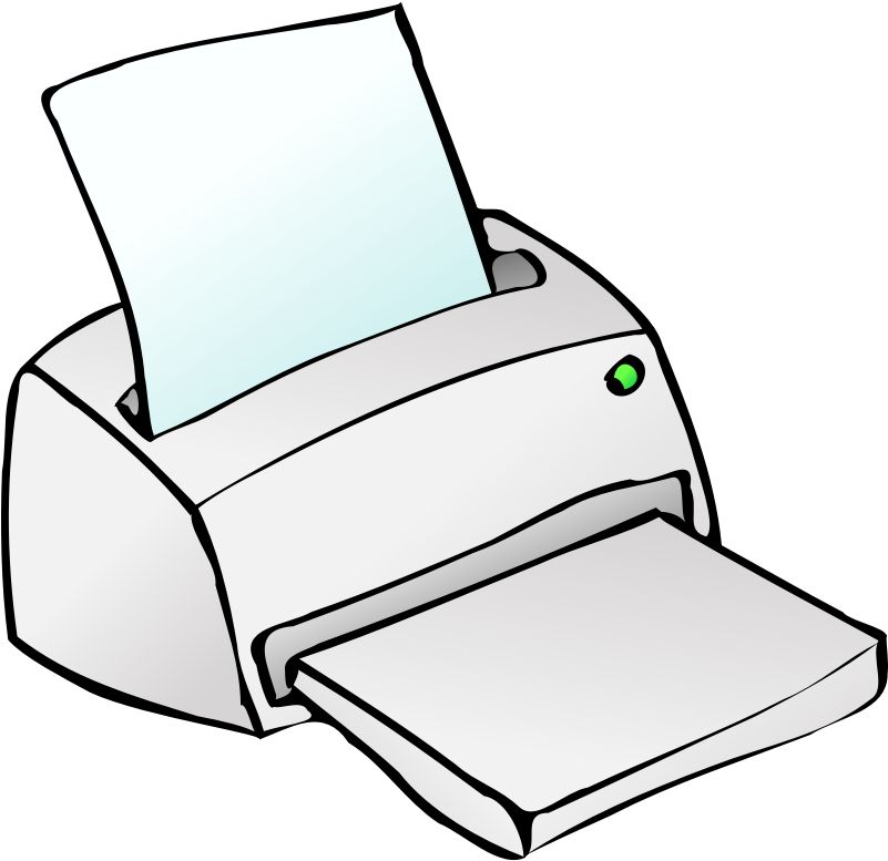 Printer Clip Art (800x800)