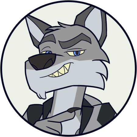 Wolf Outline Clipart - Author (450x450)