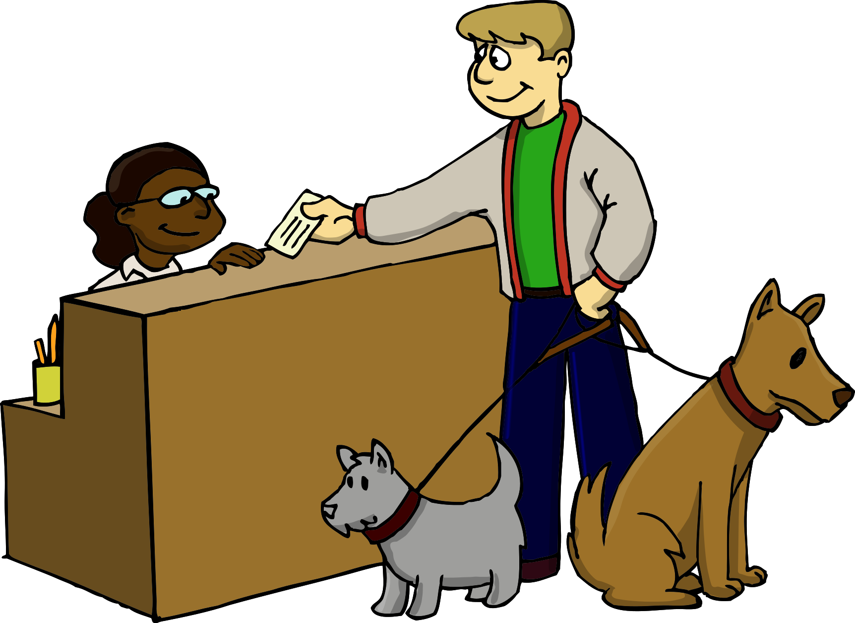 Support Staff - Cartoon (1724x1255)