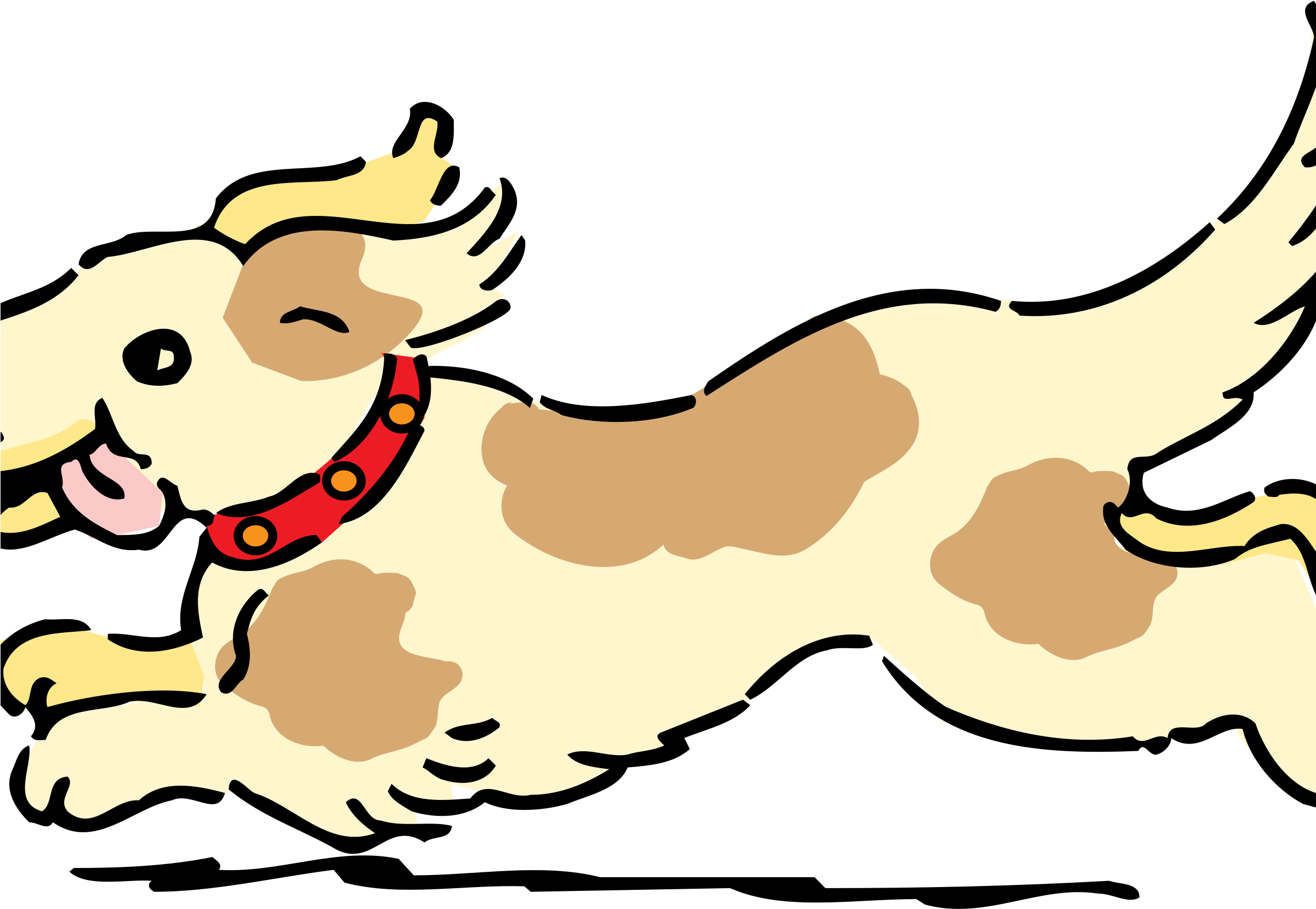 Big Image - Animals Move Fast Clipart (2400x1685)
