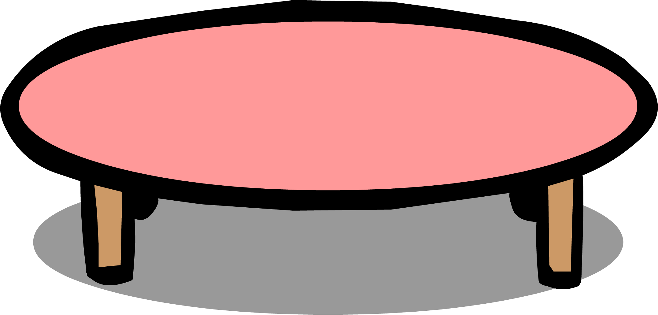 Pink Table Sprite 001 - Pink Table Sprite 001 (2152x1030)