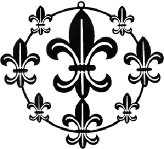 Fleur De Lis Array Window Art - Fleur De Lis Array Window Art (555x555)