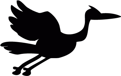 Flying Stork Vector - Flying Stork Vector (400x400)