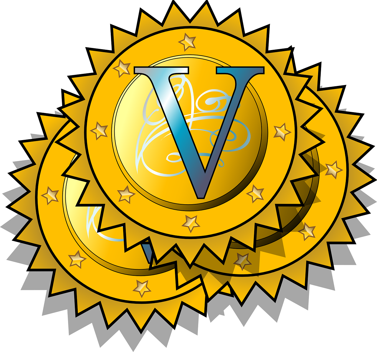 Vector Award Golden - Vector Award Golden (1280x1196)