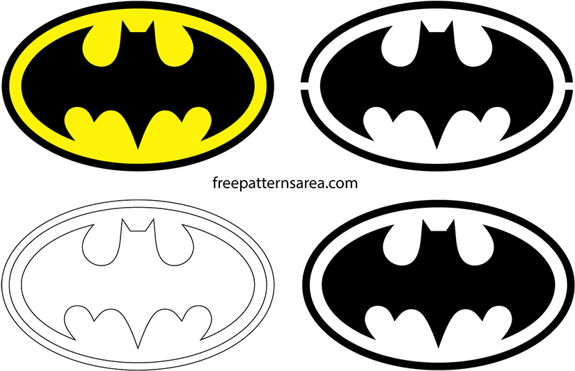 Free Batman Logo Vector Pattern - Free Batman Logo Vector Pattern (850x555)