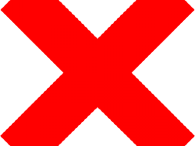 Red Cross Mark Clipart Wrong Answer - Red Cross Mark Clipart Wrong Answer (640x480)