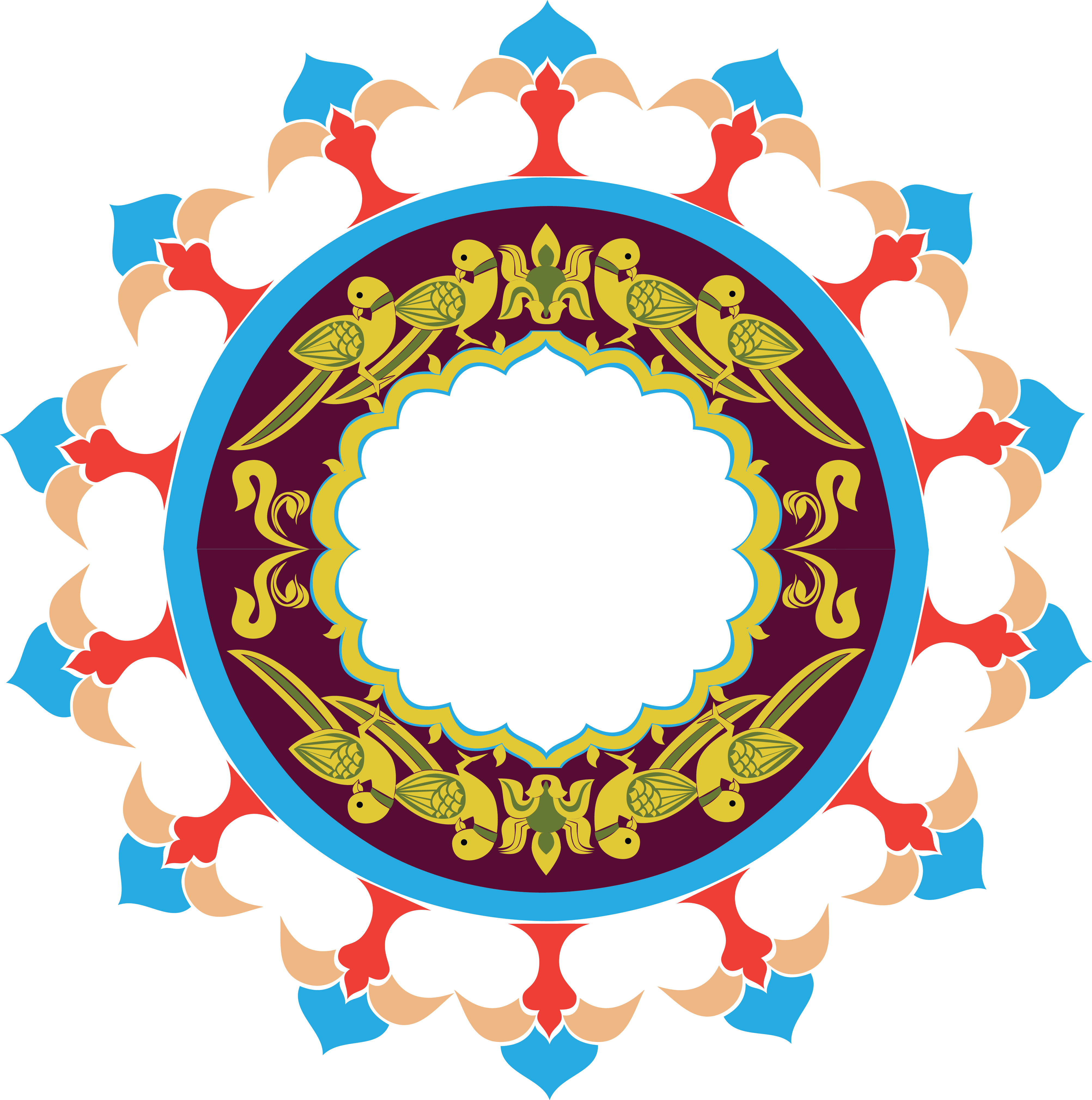 Circle Rangoli Design - Circle Rangoli Design (4009x4037)