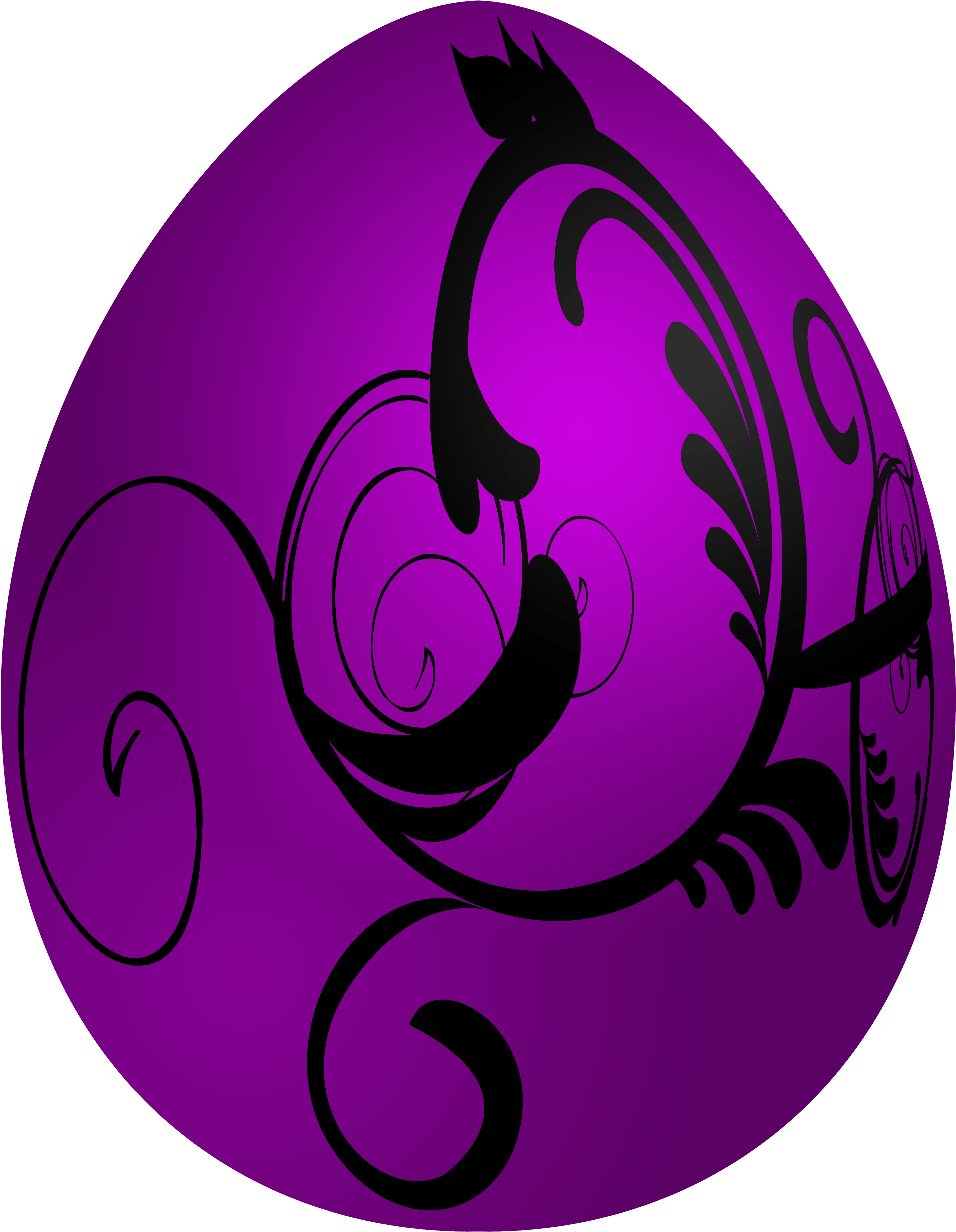 Purple Easter Egg Clip Art - Purple Easter Egg Clip Art (3879x5000)