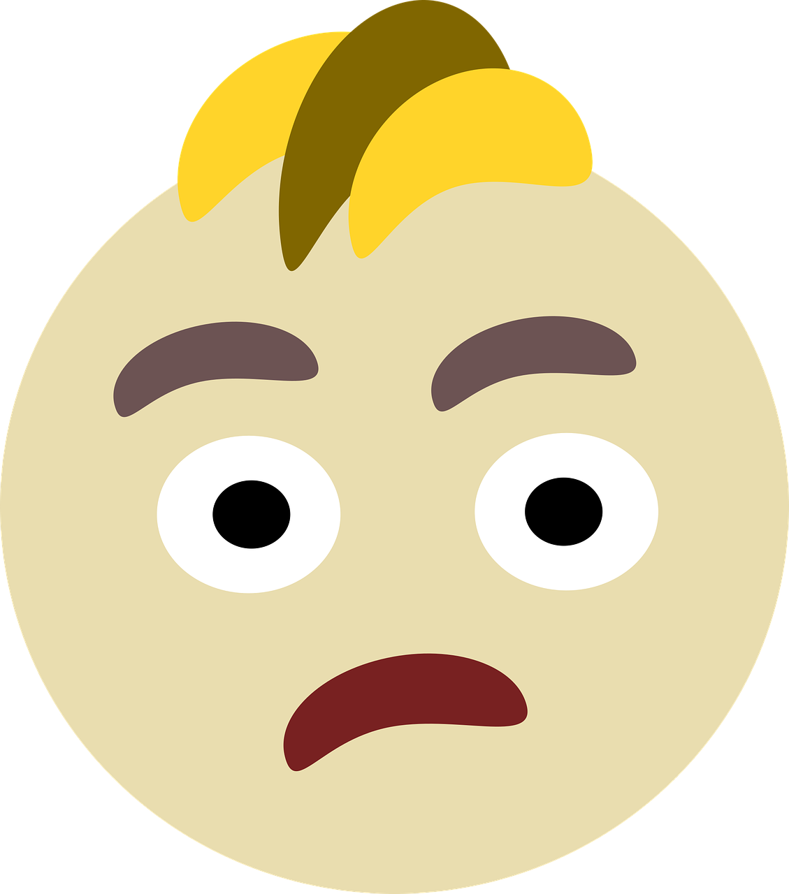 Puzzled Look Clipart (1129x1280)