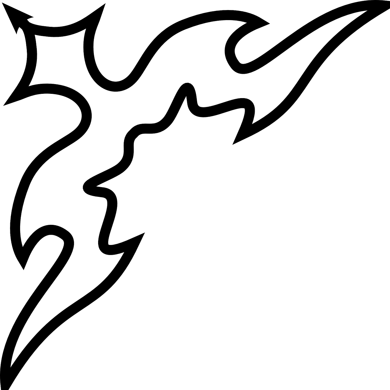 Corner Flourish Clip Art (1280x1280)