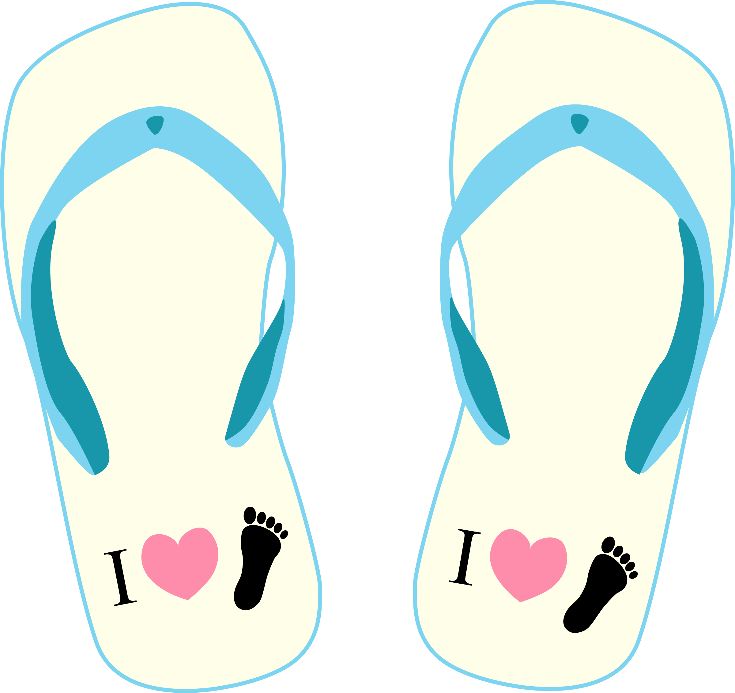 Big Image - Sandal Jepit Vector (2400x2262)