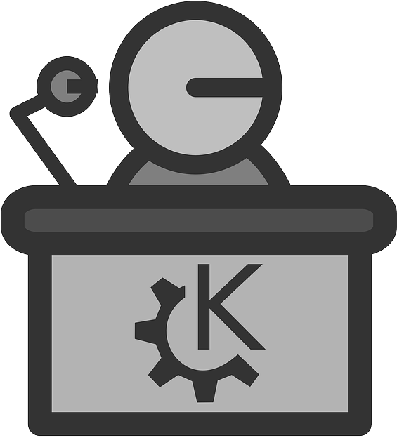 Presents Flat, Speaker, Theme, Public, Presenter, Icon, - Microphone (564x640)