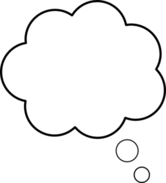 Thought Bubble Clipart Transparent (544x600)