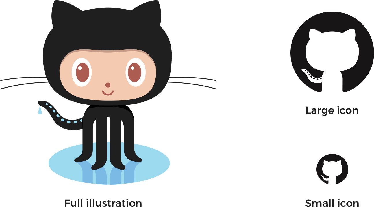 Github Logo Changing Line Weights - Github Logo Transparent (1600x960)