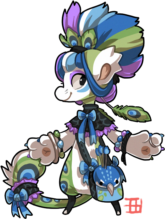 Peacock By Griffsnuff - Cartoon (571x763)