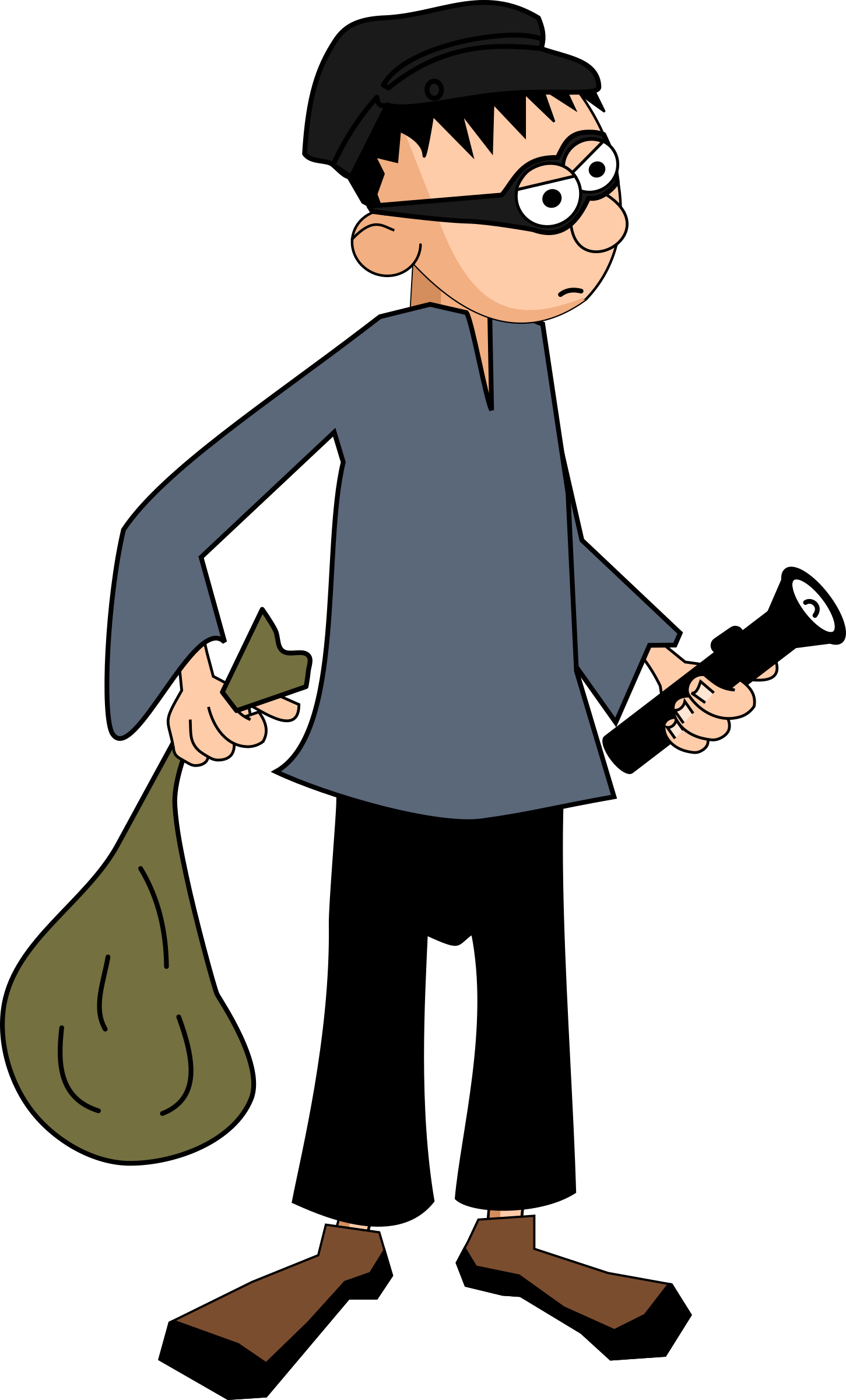 Big Image - Thief Clipart (1451x2400)