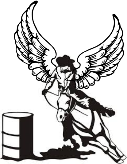 Custom Barrel Racer Sticker (432x593)