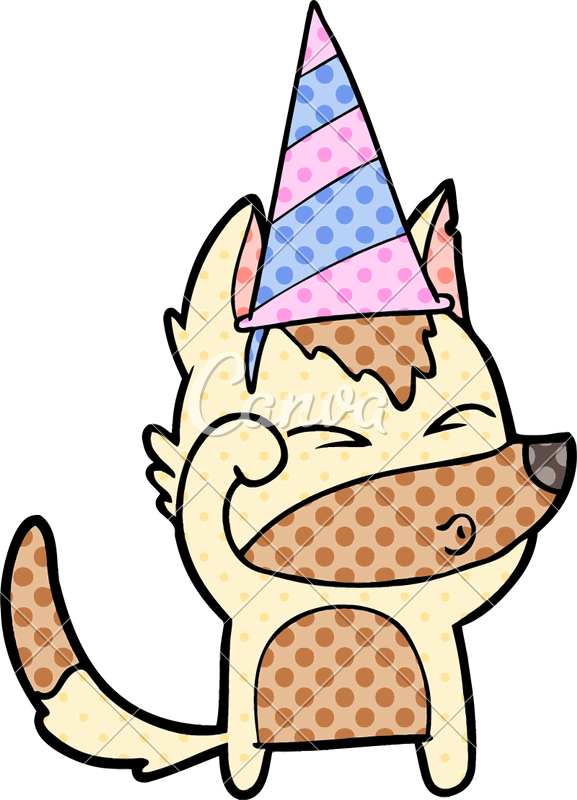 Cartoon Wolf Pouting - Cartoon Wolf Pouting (577x800)