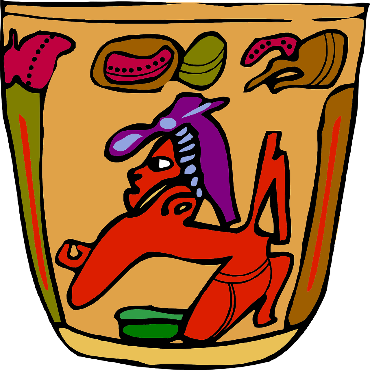 Free Tribal Clip Art (1280x1280)