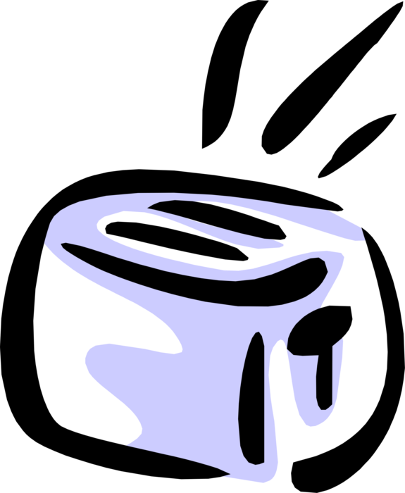 Kitchen Or Toast Maker Vector Image Illustration - Kitchen Or Toast Maker Vector Image Illustration (575x700)