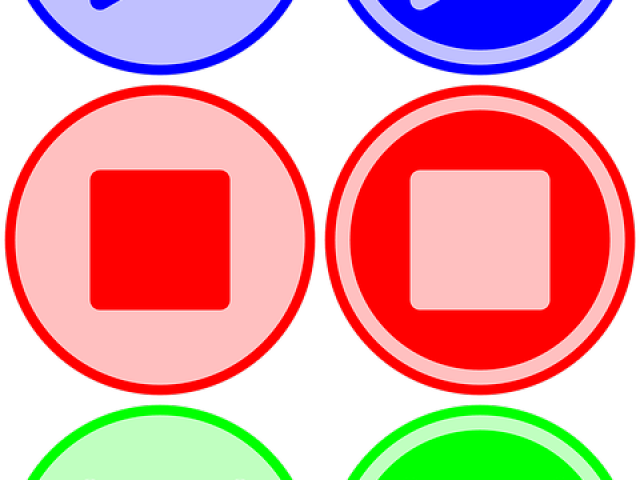 Pause Button Clipart Red - Pause Button Clipart Red (640x480)